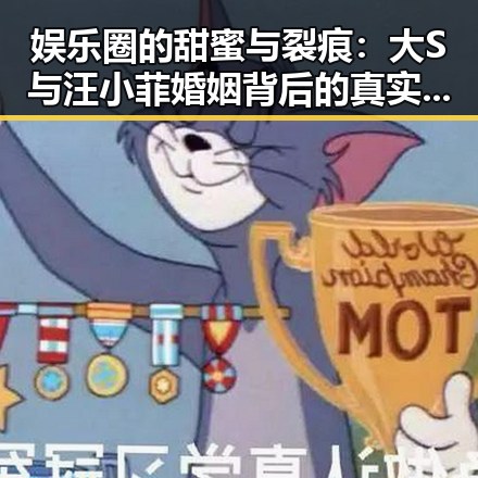 娱乐圈的甜蜜与裂痕:大S与汪小菲婚姻背后的真实变迁