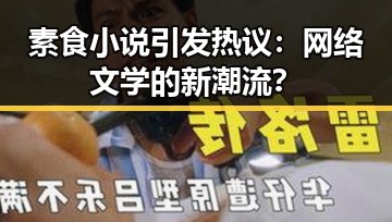 素食小说引发热议：网络文学的新潮流？